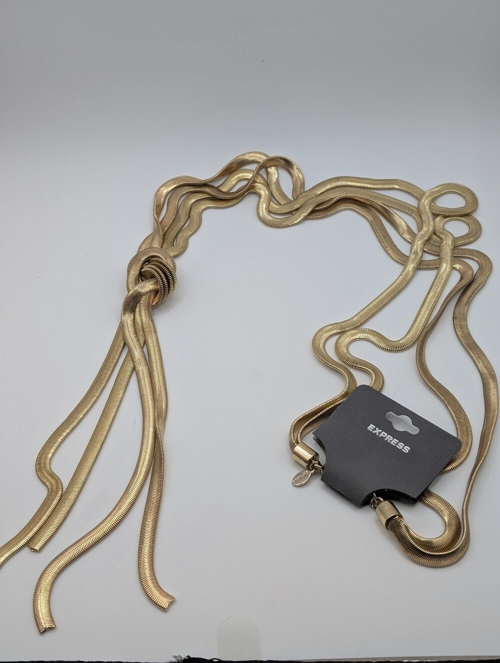 Express Gold-Tone Multi-Strand Knot Necklace